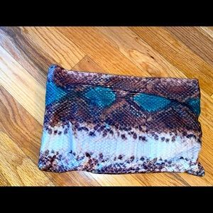 Snake Skin pattern clutch